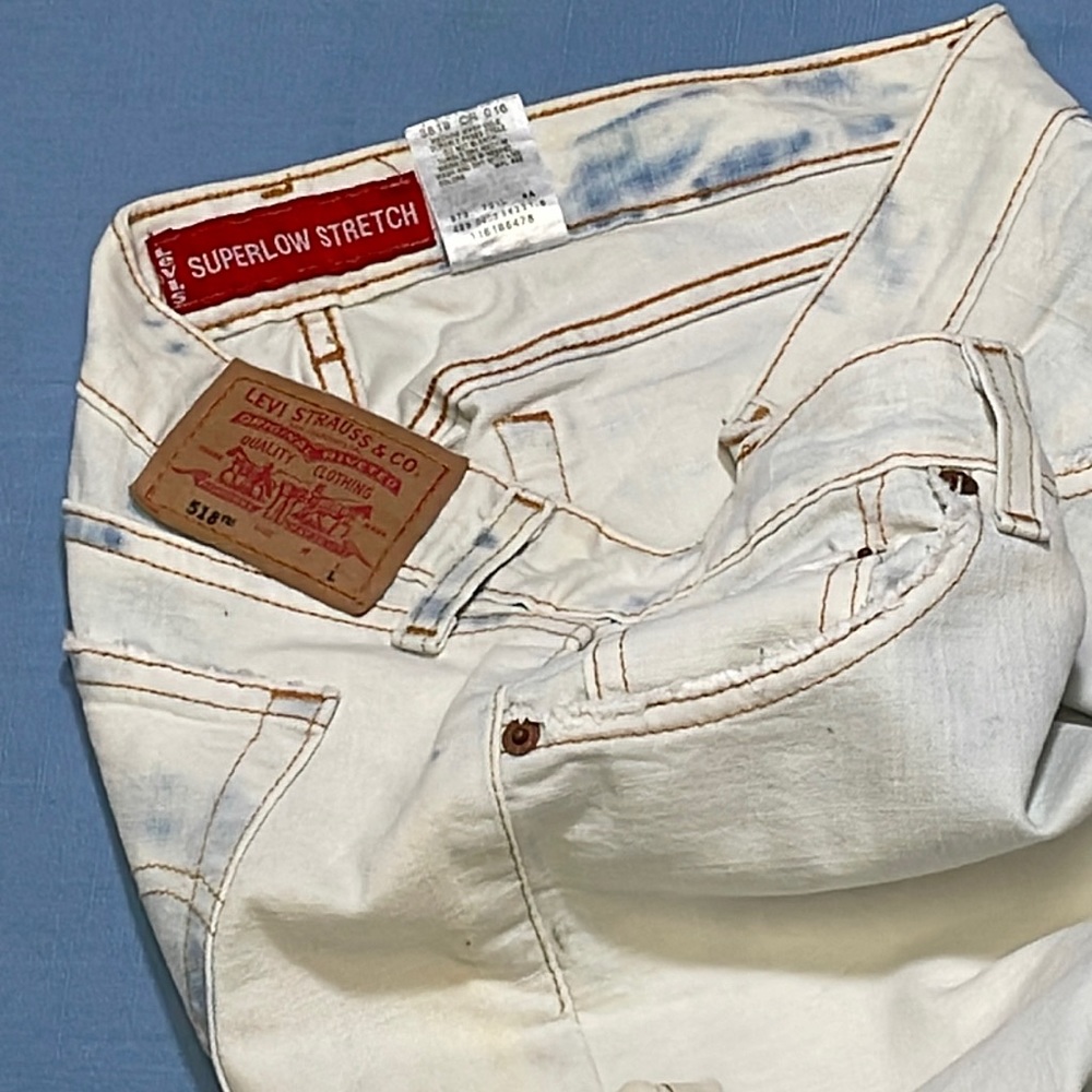 Levi’s 518 Super Low Bootcut Vintage Jeans 7 L - Picture 15 of 16